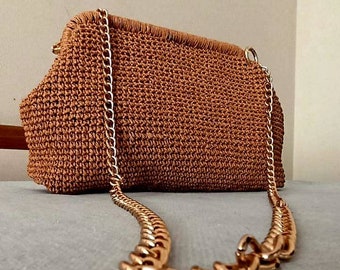 Ajoutez une touche artisanale à votre look avec des sacs de style crochet, chaîne et vintage, crochet, chaîne, Boho et sacs vintage, sac artisanal