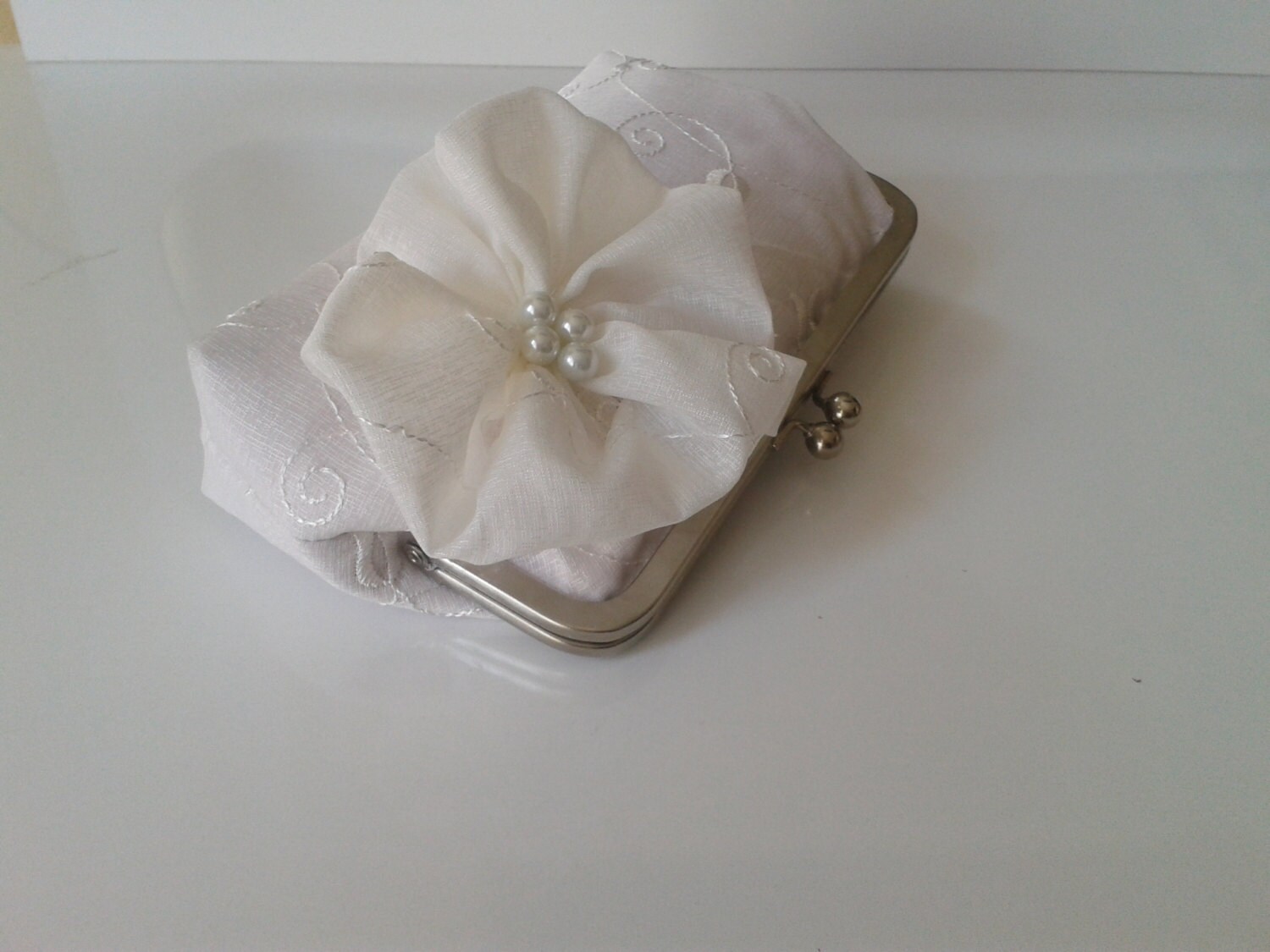 Bridal Wedding Clutch White Purse Bridal Accessories - Etsy