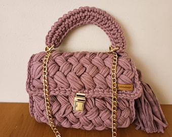 Sac cadeau de luxe en poudre de luxe pour mère, sac en fil de coton, poignée de chaîne en or d’arachide, sac à main à corps croisé, sac à main pour femme Capri, sac à main pour mamans