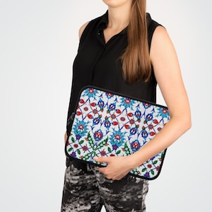 Tulip Tile Turkish-inspired Bag, Turkish Kaftan Purse, Ceramic tile evening Purse, Rustic Zipper handbag, Turkish Mosaic Tile Ethnic Clutch