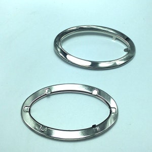 5 pair 3.5 inch (Inner diameter)  Metal Bag Handle, Silver handbag handle oval cut out bag handle purse handle handbag supliess