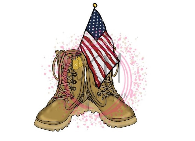 Army Combat Boots Veteran Solider Clipart PNG Printable Etsy