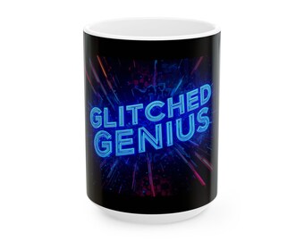 Glitched Genius Ceramic Mug - Tech Lover Gift