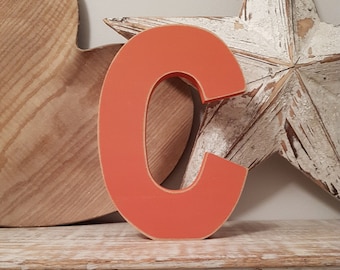 Wooden Letter 'C' -  15cm x 18mm - Ariel Font - various finishes, standing