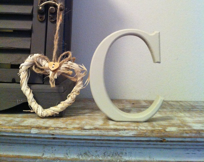 Wooden Letter 'C' -  20cm - Georgian Font - various finishes, standing