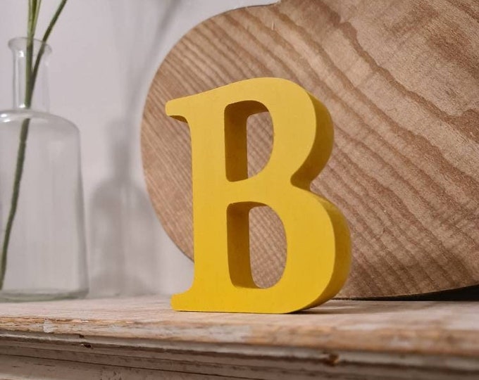 Wooden Letter B – Personalised Name Letter – Nursery Decoration Ideas – Rustic Room Décor –  Cherokee Style B – Decorative Wooden Sign