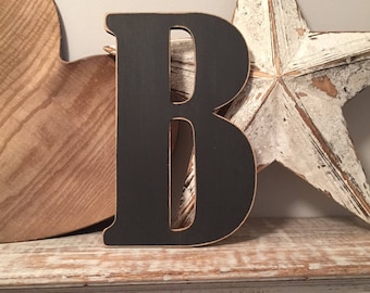 Wooden Wall Letter 'B' - Bernard Style Font, 30cm, colours and finishes available, initial, monogram, 9mm thick