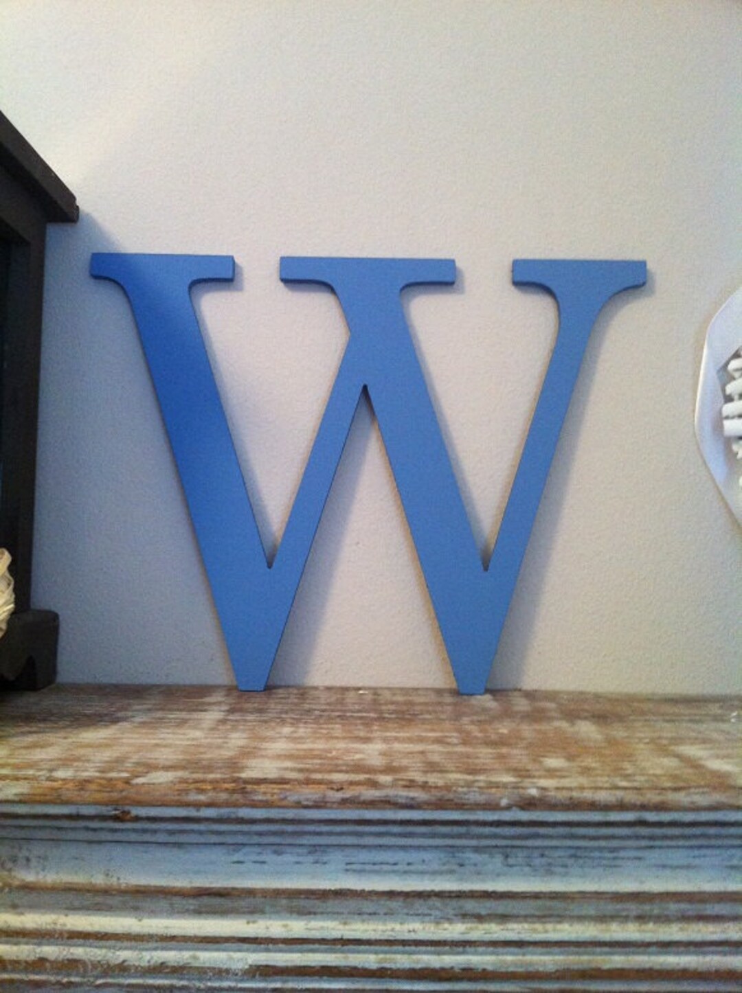 Wooden Letter W – Personalised Name Letter – Nursery Decoration Ideas ...
