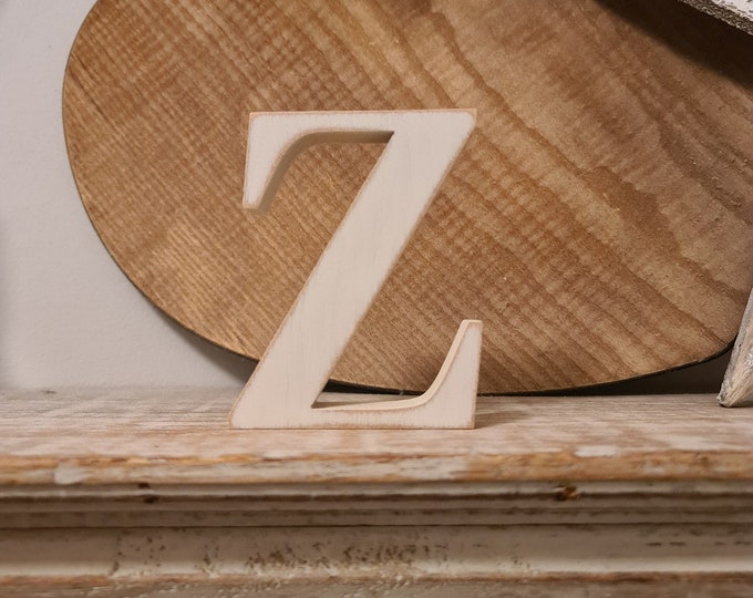 SALE - 10cm Wooden letter, painted letter, monogram letter, initial, fun home decor, letter Z