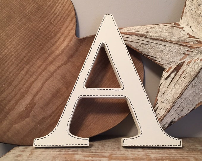 Wooden Letter 'A' - 15cm - Georgian Font - various finishes, standing