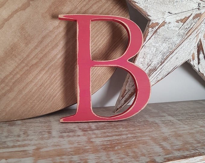 Wooden Letter 'B' -  25cm - Georgian Font - various finishes, standing