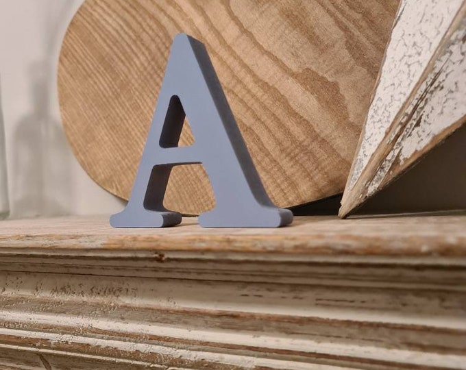 Wooden Letter A – Personalised Name Letter – Nursery Decoration Ideas – Rustic Room Décor –  Cherokee Style A – 25cm