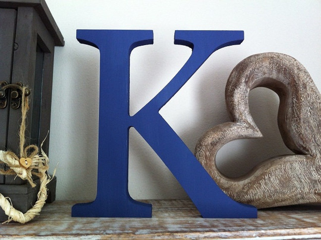 Painted Wooden Letter - K - Georgian Font - Various Finishes and ...