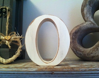 Painted Wooden Letter - O - Victorian Font - Various finishes and colours, standing, 10cm - 30cm