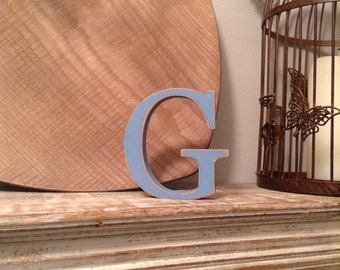 Wooden Letter G – Personalised Name Letter – Nursery Decoration Ideas – Rustic Room Décor – Georgian Style – Decorative - 20cm