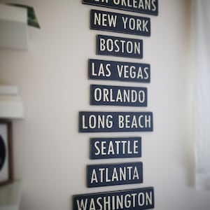 Personalized Sign, Custom City, State, Country Name Gift, Traveller Wooden Sign Boards for Home Decor, Housewarming and Wedding Present Idea