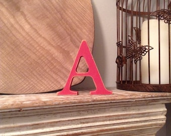 Handmade Wooden Letter A: Georgian Style Nursery Decor (10cm)