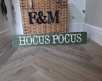 Autumn, Fall, Wooden Sign, Handmade, HOCUS POCUS, 60cm, Halloween Decor, Holiday Decor