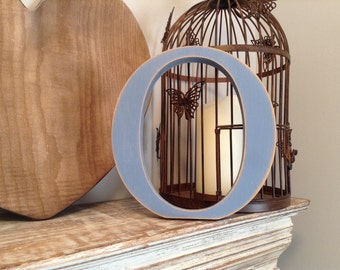 Freestanding Wooden Wedding Letter 'O' - 25cm - Georgia Style Font