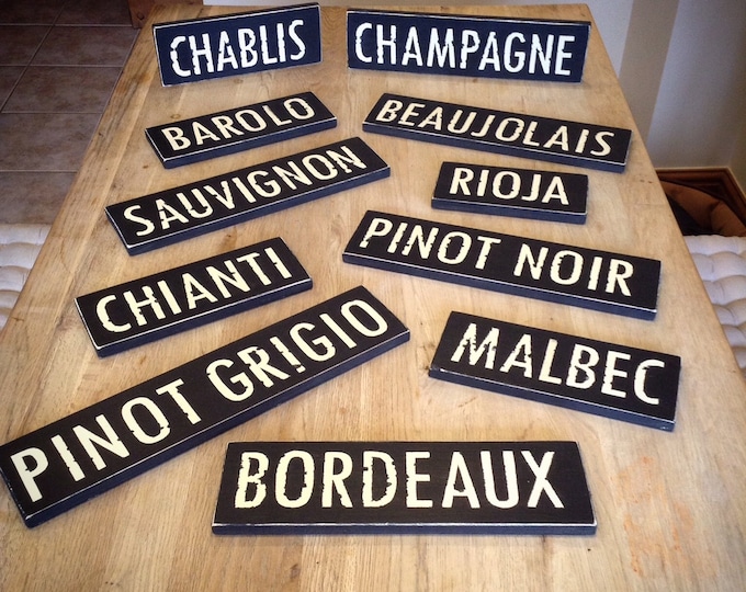 Handmade Wooden Sign - Wines & Spirits - Rustic, Vintage, Shabby Chic, Any sign made to order!
