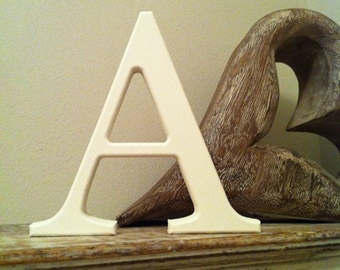 Wooden Letter A – Personalised Name Letter – Nursery Decoration Ideas – Rustic Room Décor – Georgian Style – Decorative - 30cm