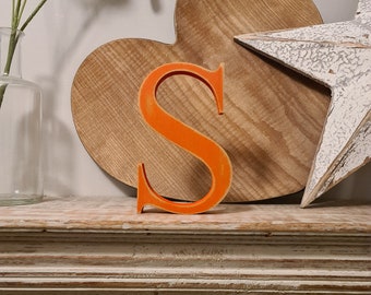 Painted Wooden Letter: Freestanding Nursery Decor (30cm)