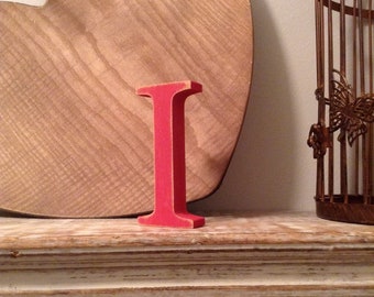 Wooden Letter I - 30cm x 18mm, Freestanding - Georgian Font - Various sizes, finishes and colours