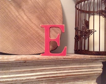 Wooden Letter 'E' -  25cm x 18mm - Georgian Font - various finishes, standing