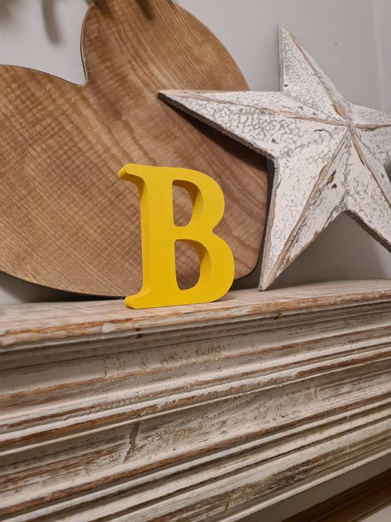 Wooden Letter B Personalised Name Letter Nursery Etsy