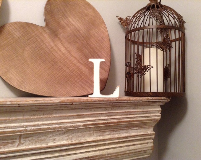 Wooden Letter 'L' -  25cm - Georgian Font - various finishes, standing