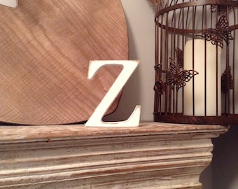 Wooden Letter 'Z' - 15cm - Georgian Font - various finishes, standing