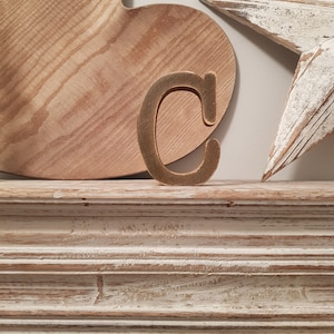 Hand-painted Wooden Letter C - Freestanding - Typewriter Font - Various sizes, finishes and colours - 20cm