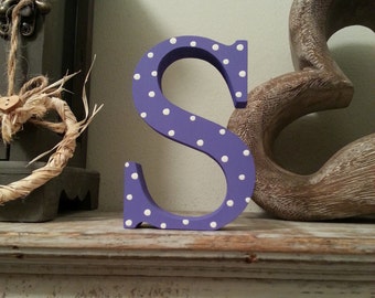 Wooden Letter 'S'  - 15cm - Georgia Style Font, standing