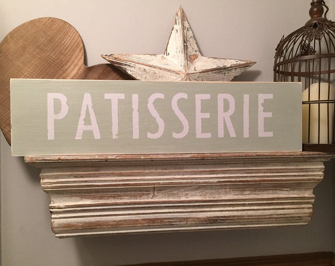 Handmade Wooden Sign - Patisserie - 50cm
