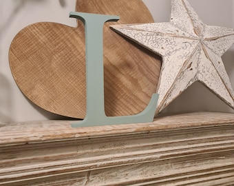 Wooden Letter 'L' -  25cm x 18mm - Georgian Font - various finishes, standing