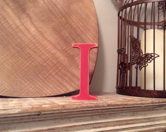 Wooden Letter 'I' - 15cm - Georgian Font - various finishes