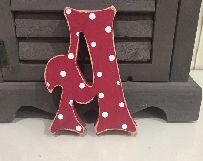 Wooden Letter A – Personalised Name Letter – Nursery Decoration Ideas – Rustic Room Décor – Fairytale Style A – Decorative Wooden Sign