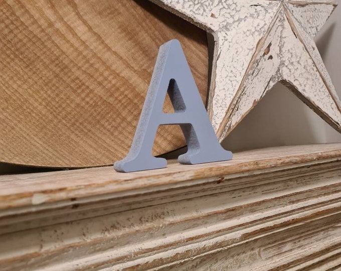 Wooden Letter A – Personalised Name Letter – Nursery Decoration Ideas – Rustic Room Décor –  Cherokee Style A – Decorative Wooden Sign