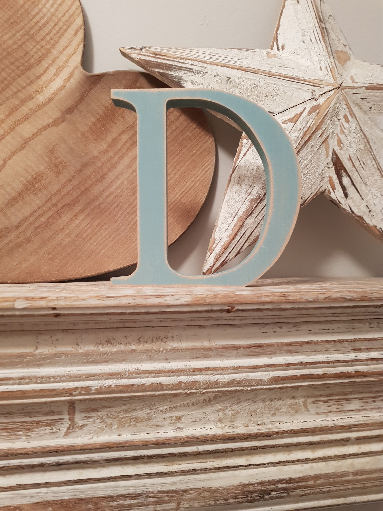 6 Old English Wooden Letter D - JoePaul's Crafts Premium MDF Wood Wall Letters (6 inch, D) 6 inch