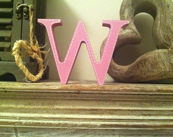 Wooden Letter 'W' - 15cm  - Georgian Font - various finishes, standing