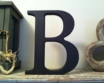 Wooden Letter B - 25cm, Freestanding - Georgian Font - Various sizes, finishes and colours