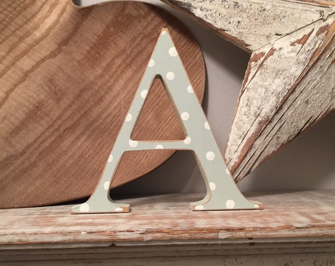 Wooden Letter A – Personalised Name Letter – Nursery Decoration Ideas – Rustic Room Décor – Georgian Style A – Decorative Wooden Sign