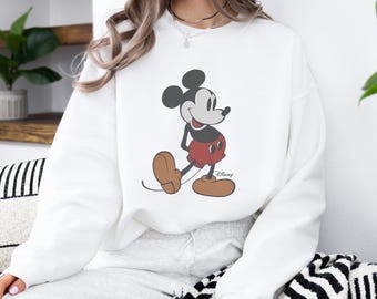 Disney Vintage Mickey Mouse Sweatshirt, Vintage Disney Mickey Mouse Shirt, Disneyworld Holiday Vacation Sweatshirt, Disney Retro Sweater