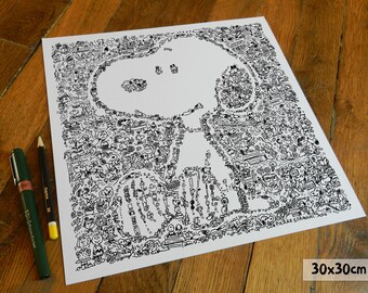 doodle art etsy
