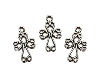 12 Cross Charms Religious Pendants