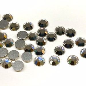 30pcs 6mm 30ss Vintage Swarovski Clear Flatback Crystals Art 2000 Crystals Swarovski Flatback Crystal Rhinestones Silver Foil
