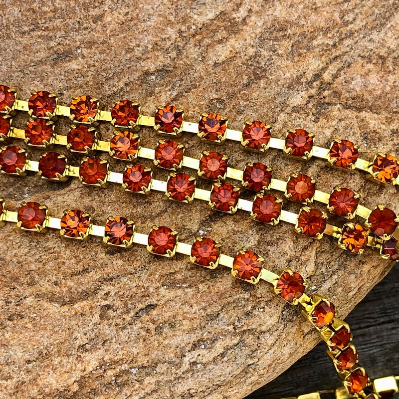Orange Rhinestones - Etsy