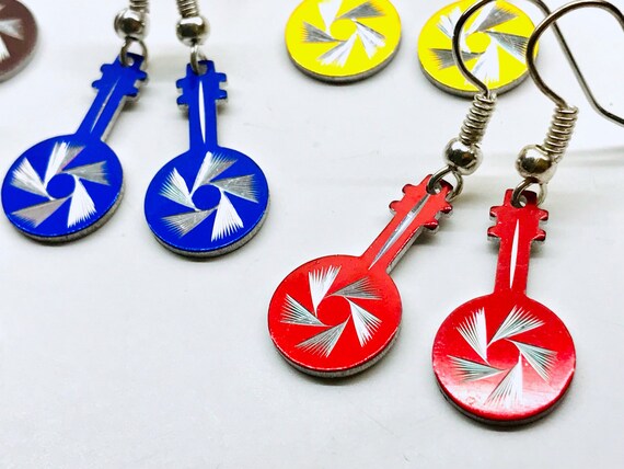 Banjo earrings outlet