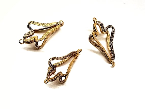 12pcs Brass Chandelier Earring Drops Botton loop Findings Charms Dangles Pendants