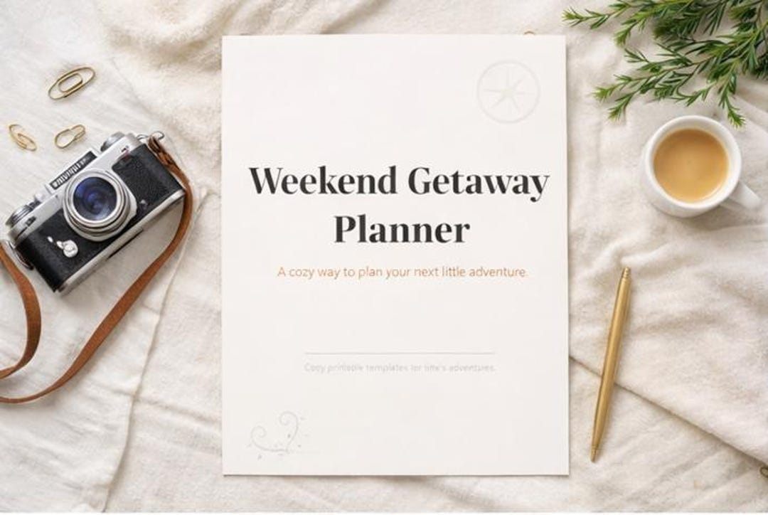 Weekend Getaway Planner Etsy Il 2n31 